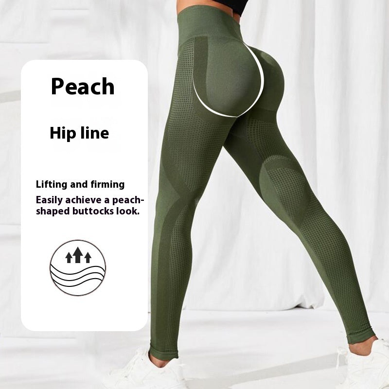 PowerSculpt Seamless Training Leggings — Green