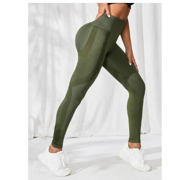 PowerSculpt Seamless Training Leggings — Green