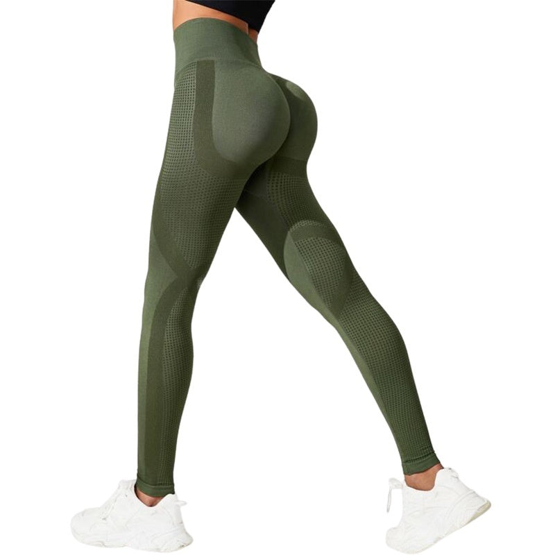 PowerSculpt Seamless Training Leggings — Green